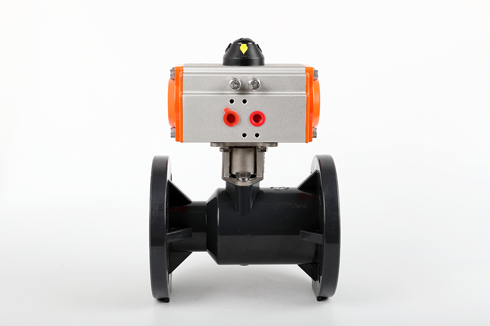 松阳气动法兰一体球阀